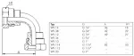 Winkel-Verschraubungen Edelstahl V4A mit Zollgewinde (60° Universaldichtkegel), bis 575 bar, Winkelverschraubung, Verschraubung, alle Größen